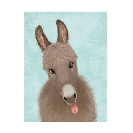 Fab Funky 'Funny Farm Donkey 2' Canvas Art, 14x19